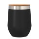 Vaso Térmico para Vino de Acero Inoxidable con Tapa de Bambú 12 Oz.