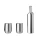 Set de Vino con Botella Térmica y Copas Térmicas de Acero Inoxidable