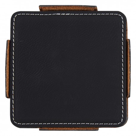 Set de Portavasos de Curpiel de PU 4 Piezas